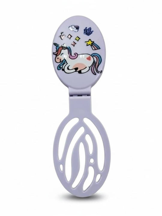 Dorosimo Kinder Haarbürste Einhorn Lila