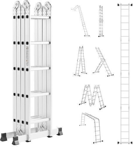 Scară Multifuncțională Din Aluminiu Cu Înălțime Maximă 5.8m
