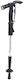 Folding Walking Stick Walking Stick with Torch Hiking Stick 52cm to 1.10cm Support Stick Silver