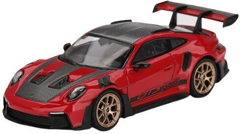 Model Mașină Machetă Porsche 911 992 GT3 Guards Roșu Pachet Weissach 2022 1:64 Mini GT MGT01060