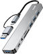 Linq Multimedia Hub Adaptor Multiport 8 în 1 5gbps Funcție OTG