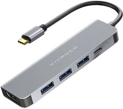 Vivanco USB Хъб с 5 Порта (USB-A) 22406