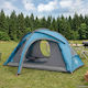 vidaXL Campingzelt Iglu Klettern Blau mit Doppe...