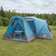 vidaXL Camping Tent Blue with Double Cloth 4 Se...