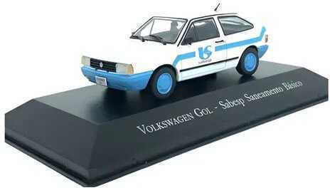 Volkswagen Gol Sabesp Basic Sanitation Model 1/43 Scale White Blue