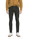 Chino Trousers Elastic in Skinny Fit Khaki
