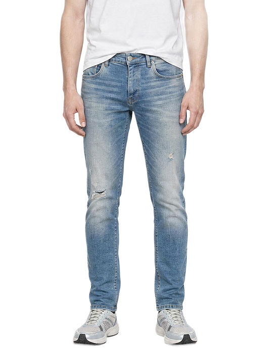 Gabba IKI K3425 Men's Elastic Skinny Fit Blue Jeans Pants