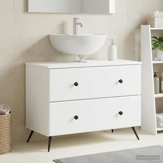 vidaXL Dulap de baie fără lavoar L82xA41xÎ59cm Alb