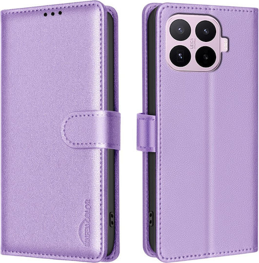 Husă Xiaomi 17t Pro 5g Binfen Color Bf32 Flip Portofel Piele Artificială Pu Tpu Violet Rfid Wallet Stand