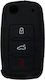 Silikon Schlüssel Schutzhülle VW Skoda Seat Schwarz