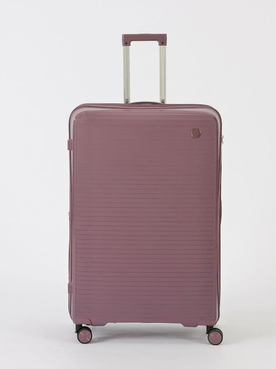 Olia Home Large Hard Purple Travel Suitcase 85cm