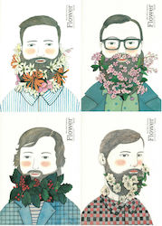 Тетрадка На Райета 20 Листа Joytop Men Fabulous Flower Beards Различни Дизайни