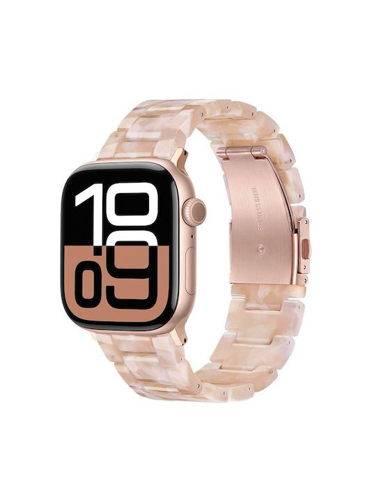 Wearable Straps Resin Bracelet Tan Apple Watch 38 40 41 42mm Series 10 11