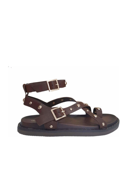 Women's Flat Sandals Brown