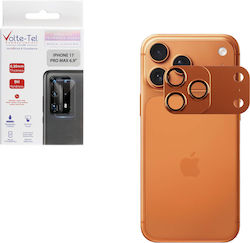 Volte-Tel Стъклен капак Протекция на камерата Закалено стъкло Оранжев за iPhone 17 Pro Max Volte-Tel Стъклен капак Протекция на камерата Закалено стъкло Оранжев за iPhone 17 Pro Max