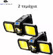 Spywolf Mini Ultra Strong LED Waterproof Multi-Purpose Flashlight COB Rechargeable Type-C Port 2pcs TC-559