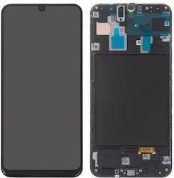 Екран със сензорен механизъм и подрамка за Samsung Galaxy A30 A305f (Сив) Екран със сензорен механизъм и подрамка за Samsung Galaxy A30 A305f (Сив)