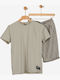 Kids Set with Shorts Summer 2 Pieces Beige