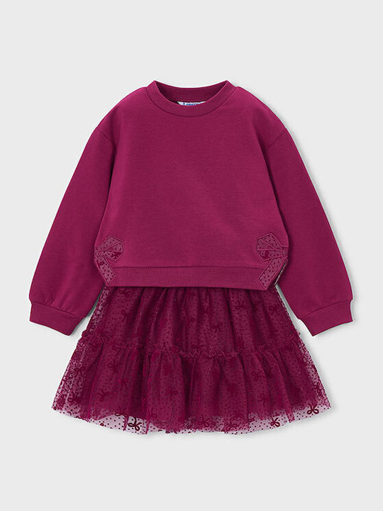 Set Pentru Copii Cu Fustă De Vară 2 Buc Framboise