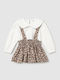 Kids Set with Skirt Summer 2 Pieces Tabac Brown