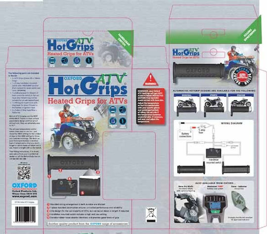 Oxford Essential Beheizbare Griffe Atv Quad 22mm Steuerungspanel