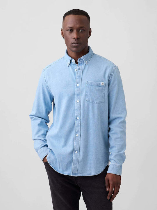 GAP Μακρυμάνικo Τζιν Πουκάμισο Medium Wash