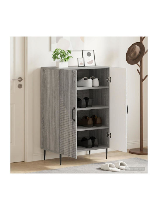 Haarlem Метален Шкаф за Обувки Сив 59,5x39,5x89...