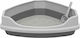 Corner Grey Cat Toilet W58 x D45 x H40cm