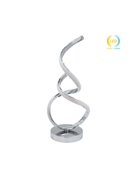 Keskor Metal Table Lamp LED with Silver Base