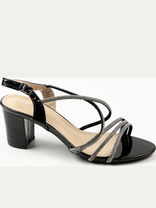 Sandals with Strass Black