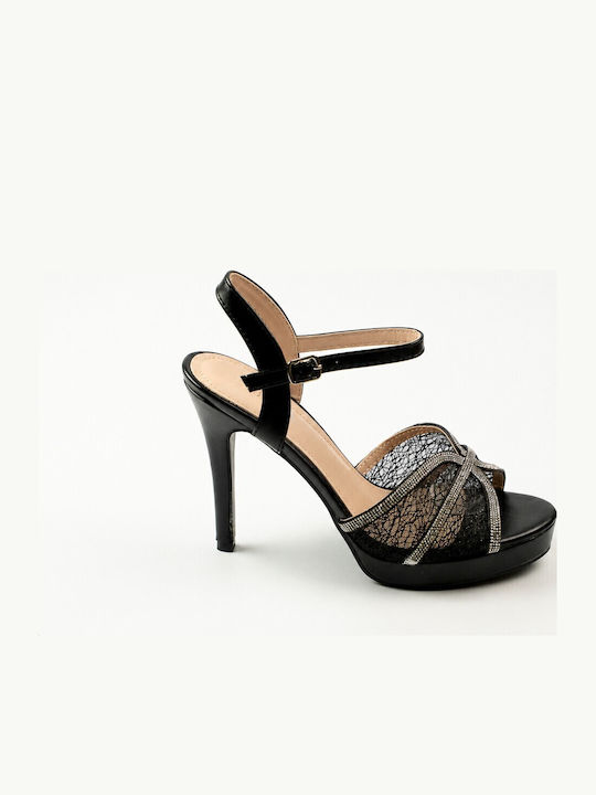 Sandals with Strass Black