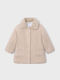Kids Short Coat Beige Open