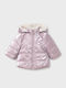 Kinderjacken & Winterjacken Casual Kurze Beidseitig mit Futter & Kapuzen- Lila