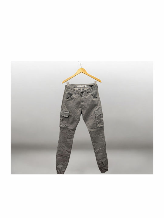 Profil Profil Cargo Elastische Herrenhose Grau