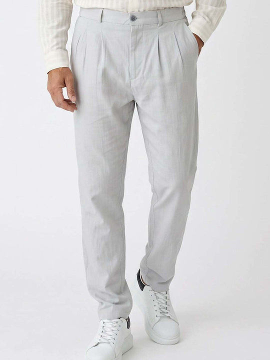 Ben Tailor Ανδρικό Παντελόνι Relaxed Fit Γκρι