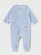 Mayoral Bodysuit din catifea albastru deschis