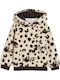 Fleece Kinder-Sweatshirt mit Kapuze Beiges Hoodie