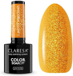 Claresa Gel Nagellack Farbe Gelb Soak Off UV LED HimiMonima Varnish Nägel Kitrino 3.5g