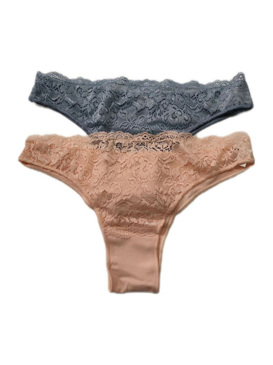 Cotonella Women's Brazil 2Pack with Lace