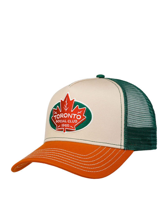 Toronto Social Club Orange-sand Trucker Cap Jj Hats