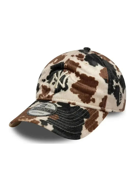 New Era New York Yankees Animal Print 9twenty Adjustable Cap Unisex Cap Polyester Beige 60844104