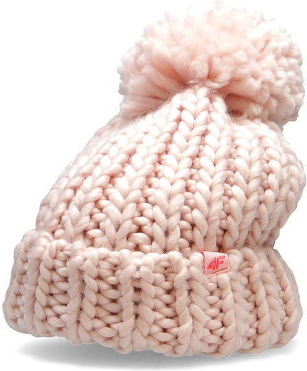 Damen Beanie Strickmütze in Rosa