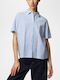 Long Sleeve Women's Shirt Light Blue