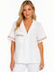 Short Sleeve Women's Shirt White SC-PS24-1044-26SH-White