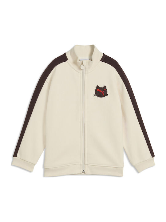 PUMA Kids Sweatshirt Cardigan Beige T7 Imaginar...