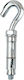 Metallic Detachable Anchor Hook 10x77