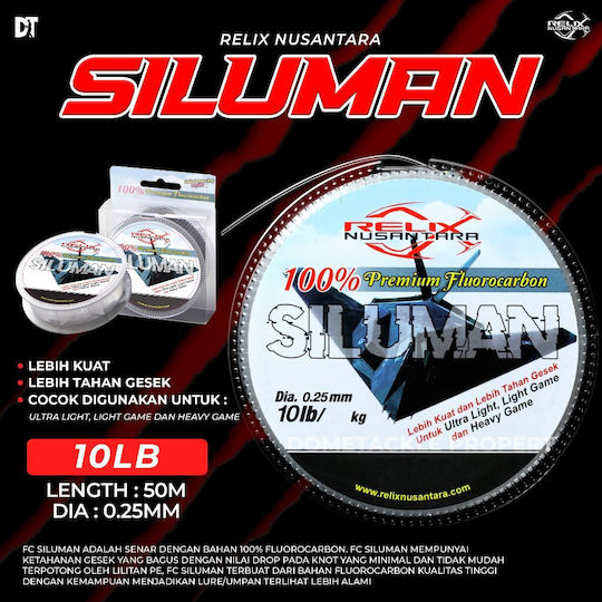 Fluorocarbon Siluman Relix Nusantara 0.25mm/4.5kg