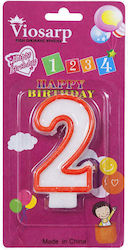 Birthday Number Candle 2 Happy Birthday
