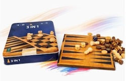 Deqube Backgammon/Șah Metalic