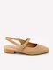 Damen Ballerinas Slingback in Beige Farbe